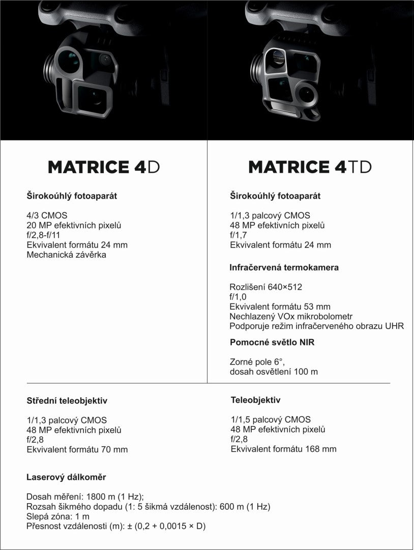 Profesionální Balíček dron DJI Matrice 4TD: Dron s termokamerou + Školení + Kalibrace
