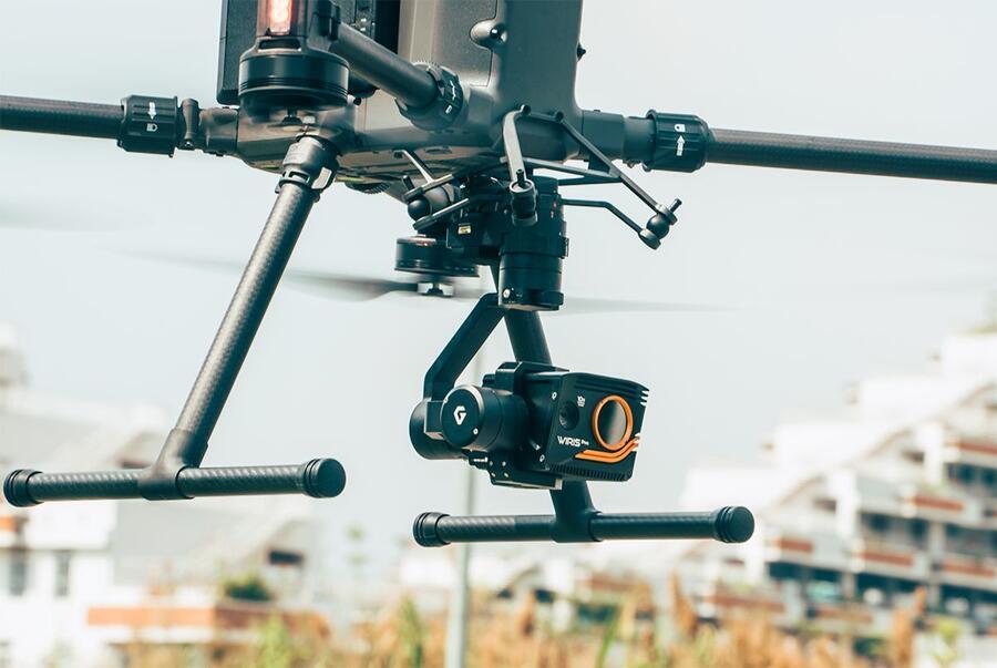 Sestava: Workswell WIRIS Pro & DJI M300 & Gremsy WP + gPort