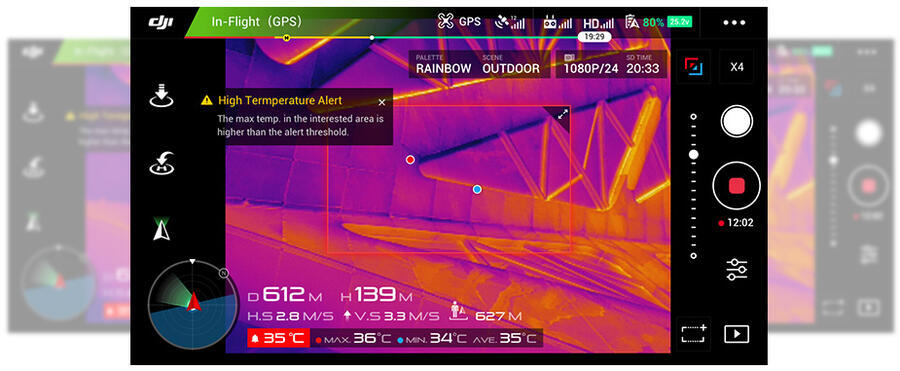 Termokamera pro drony DJI ZENMUSE XT